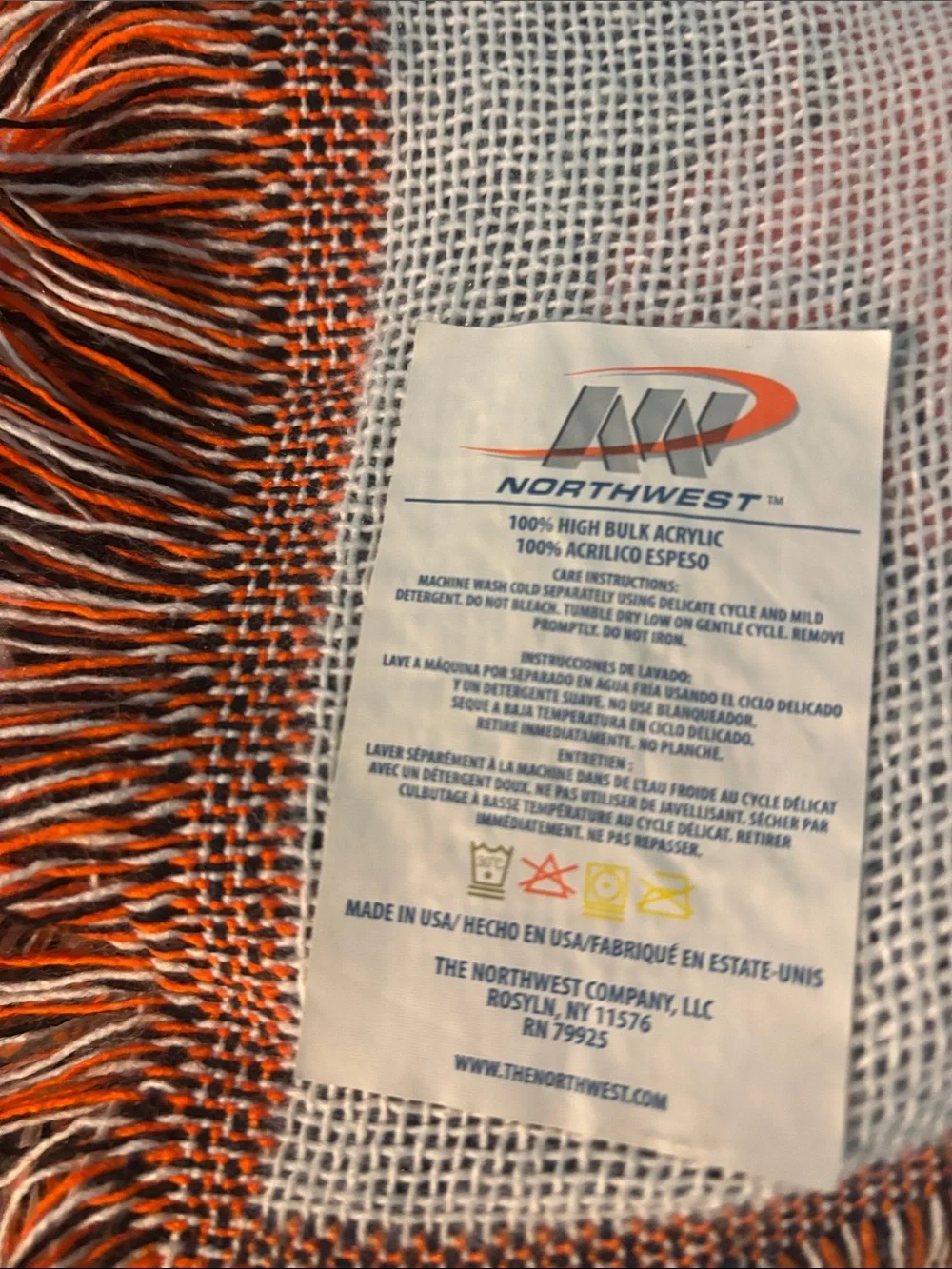 Detroit Tigers woven baby/children’s throw